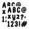 (2 Pk) Bubble Letter Designr Letter Display | Two Packs of Educational Letter Design | Black and White Color Combination | Diverse Alphabet